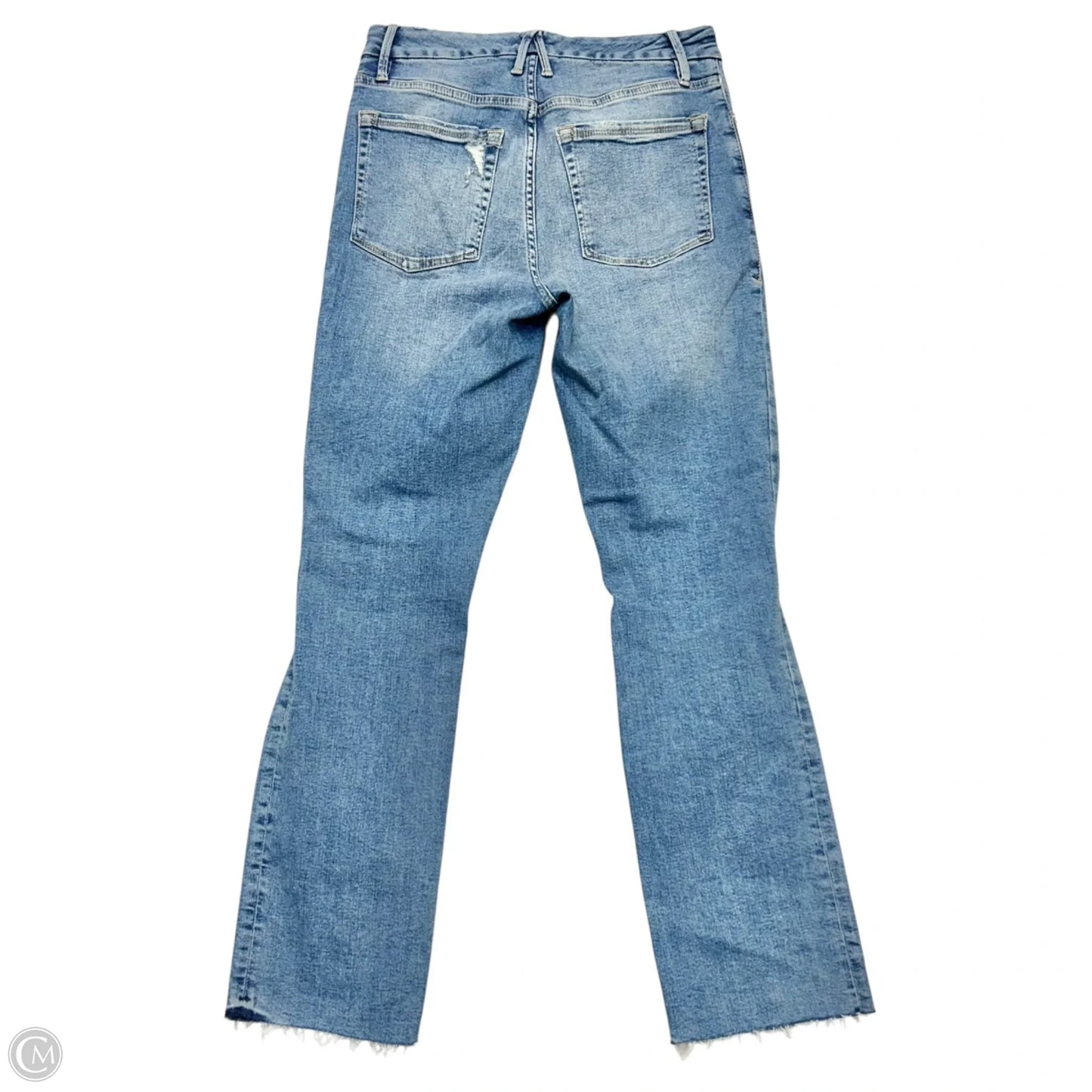 Jeans Flared By Good American In Blue Denim, Size: 6