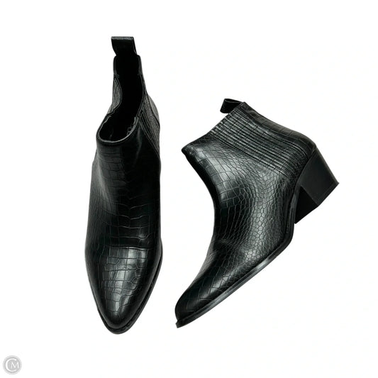 Boots Ankle Heels By Abound In Black, Size: 8