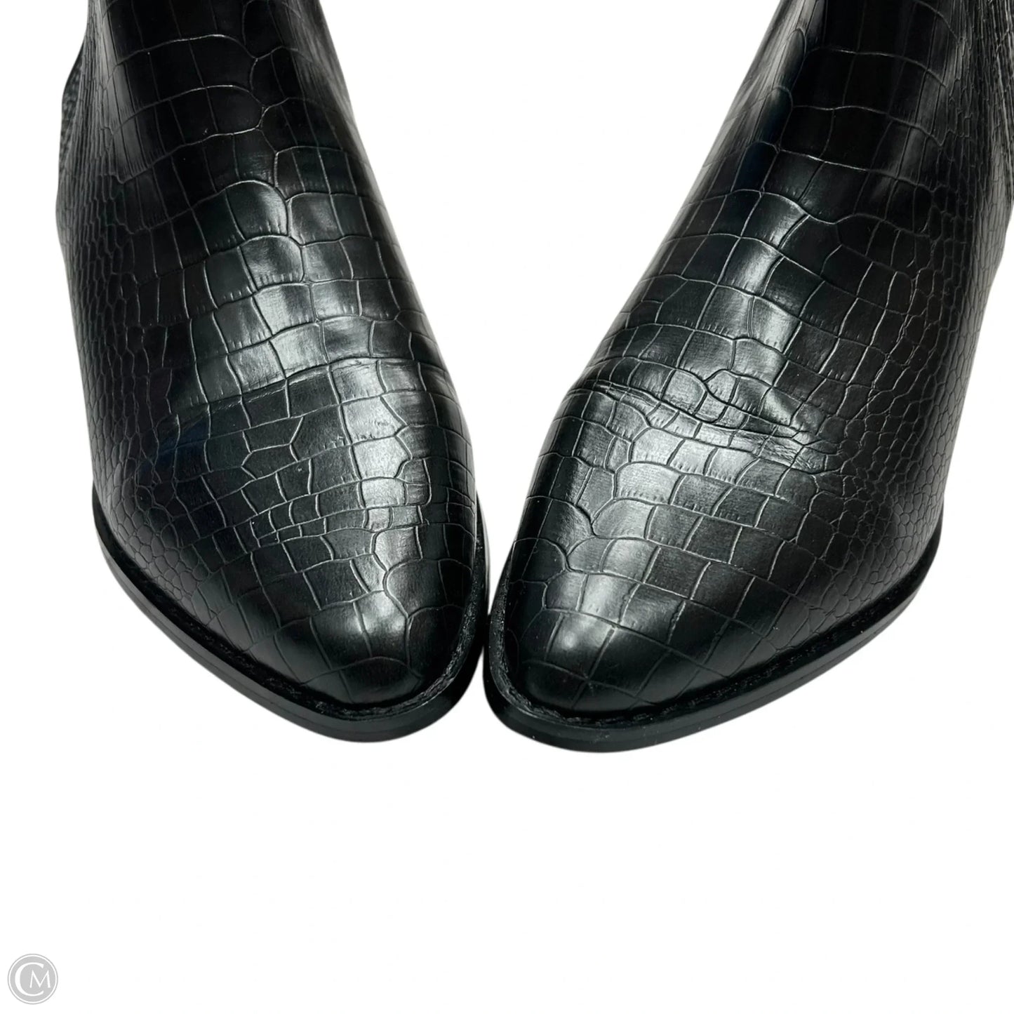 Boots Ankle Heels By Abound In Black, Size: 8