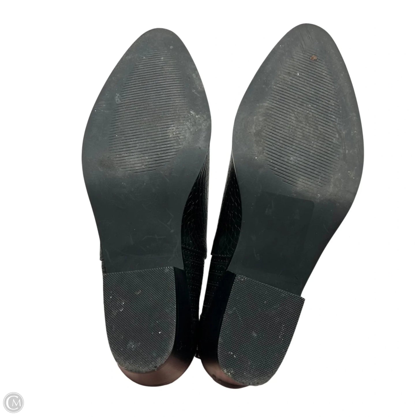 Boots Ankle Heels By Abound In Black, Size: 8