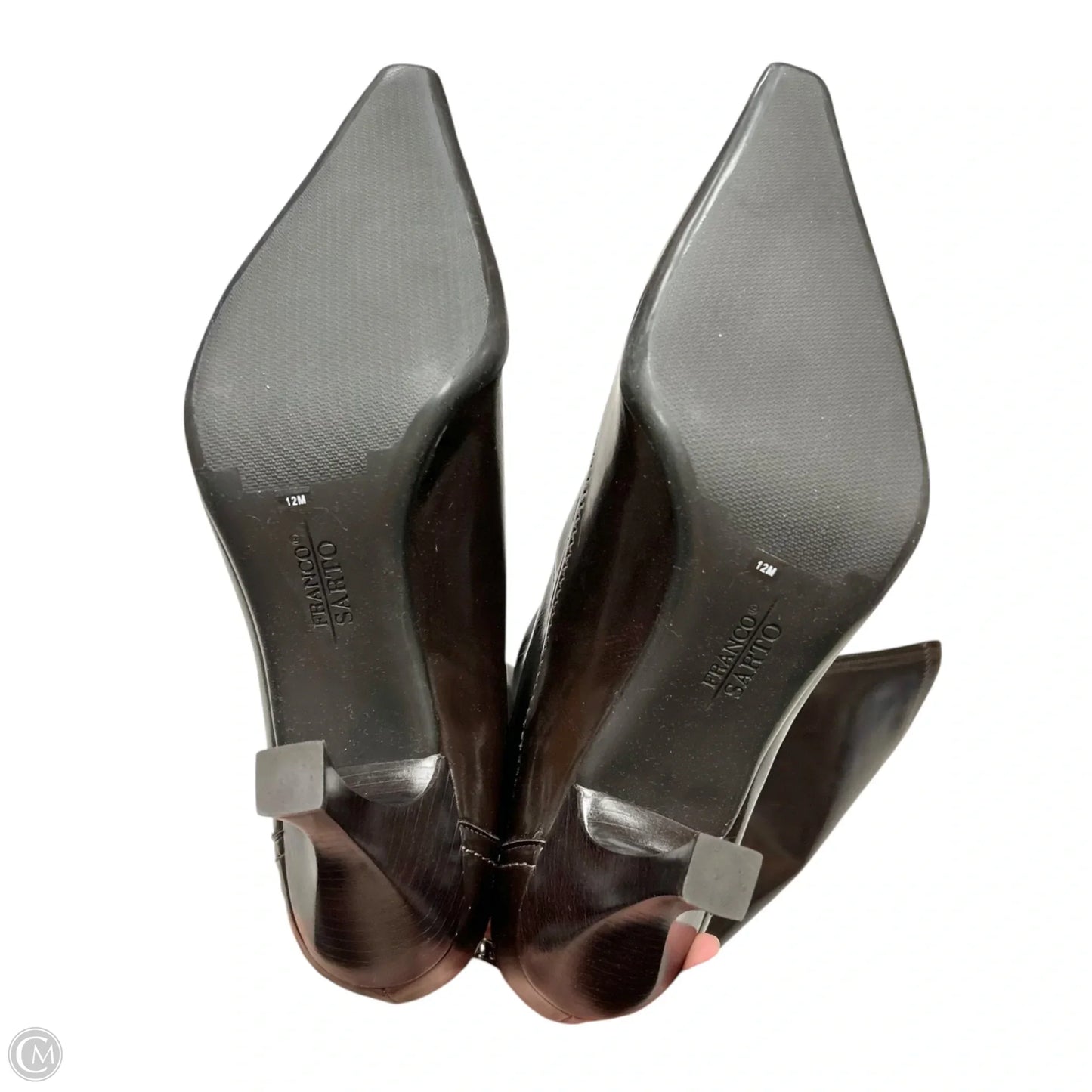 Boots Knee Heels By Franco Sarto In Brown, Size: 12