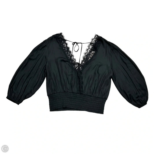Top Long Sleeve By Dolan Left Coast In Black, Size: M