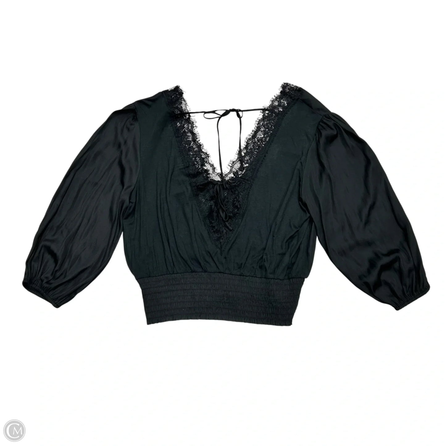 Top Long Sleeve By Dolan Left Coast In Black, Size: M