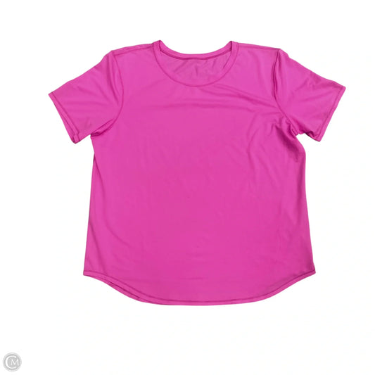 Athletic Top Short Sleeve By Lululemon In Pink, Size: S