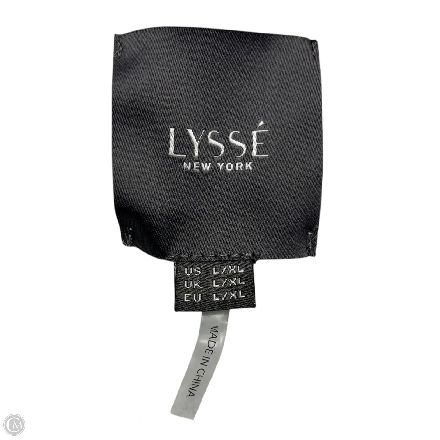 Sweater Cardigan By Lysse In Grey & White, Size: L/Xl