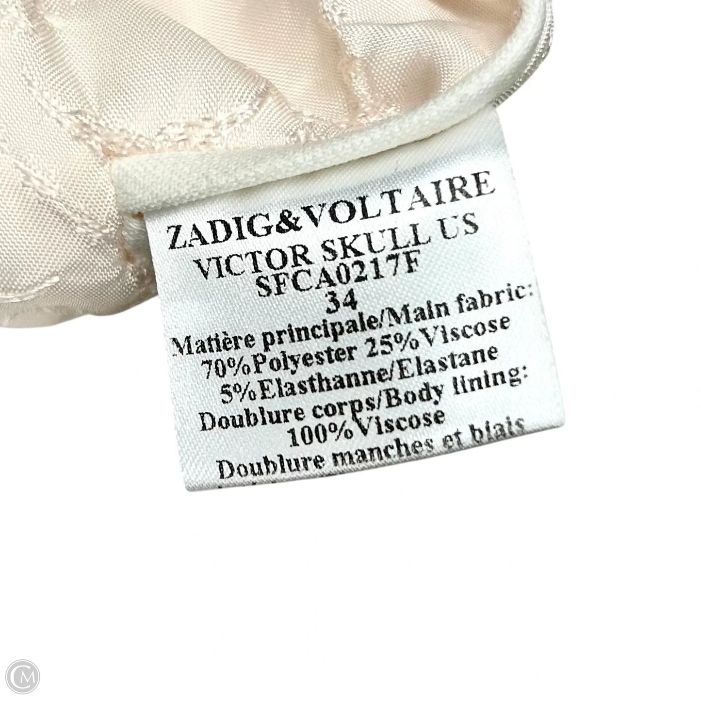 Blazer By Zadig And Voltaire In Cream, Size: S
