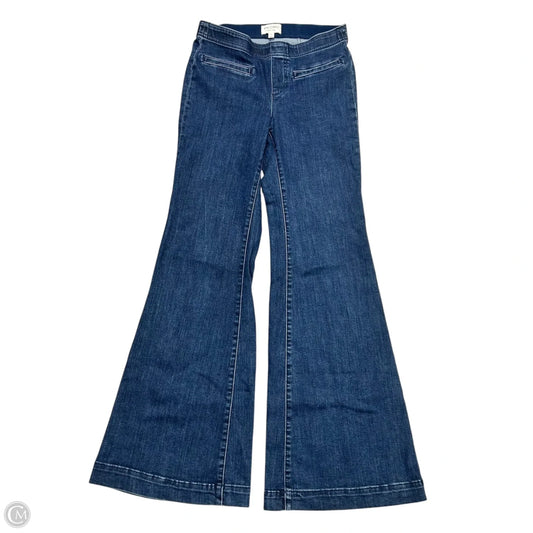 Jeans Flared By Pilcro In Blue Denim, Size: 4