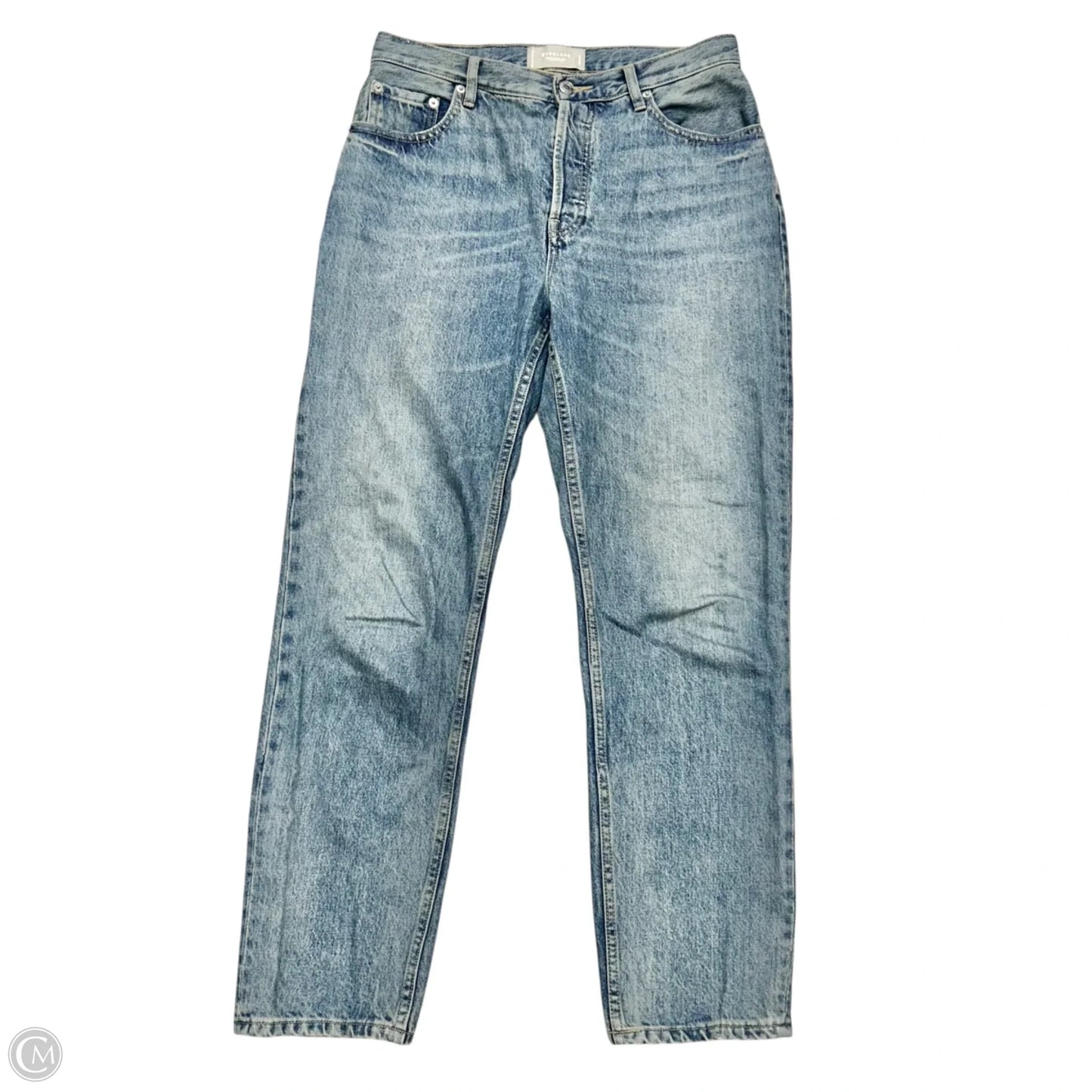 Jeans Straight By Everlane In Blue Denim, Size: 8