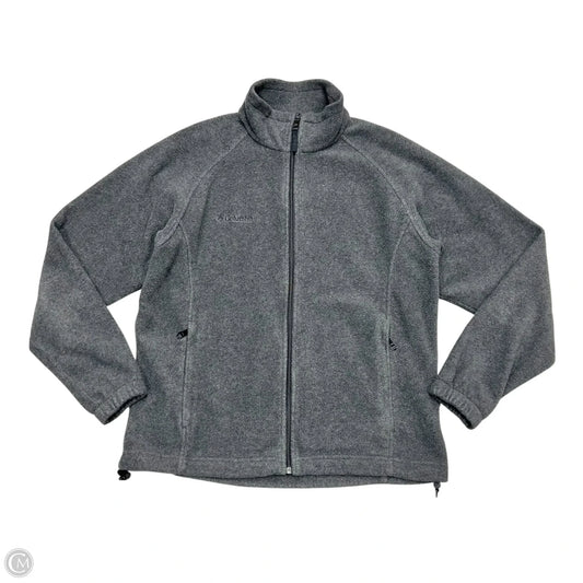 Jacket Fleece By Columbia In Grey, Size: L