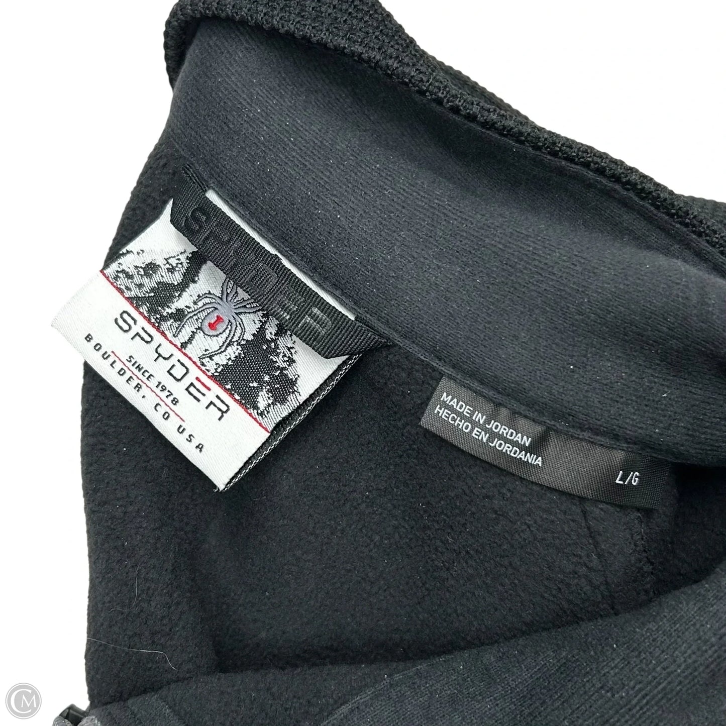 Athletic Jacket By Spyder In Black, Size: L