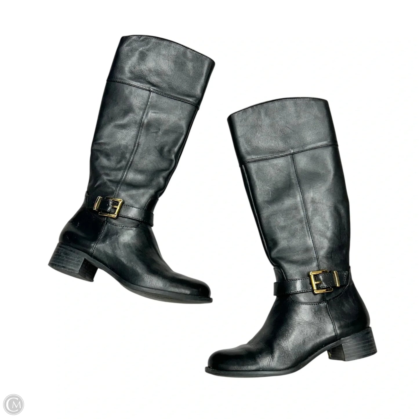 Boots Knee Flats By Banana Republic In Black, Size: 6.5