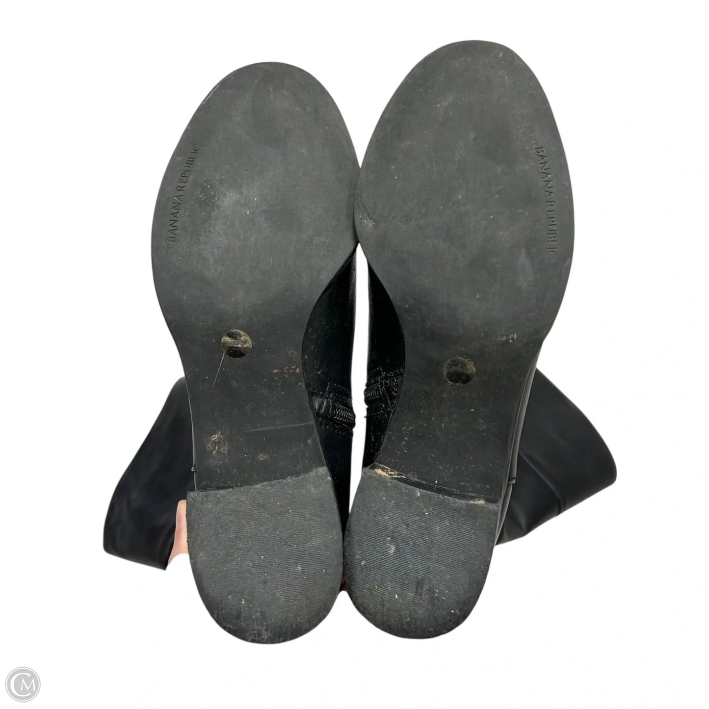 Boots Knee Flats By Banana Republic In Black, Size: 6.5