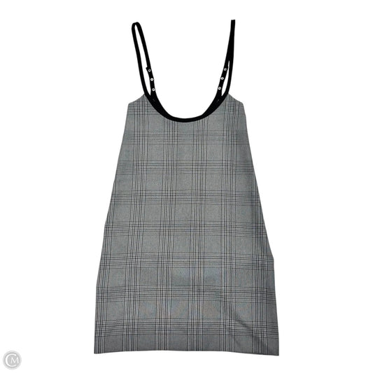 Dress Casual Short maje In Grey & White, Size: S
