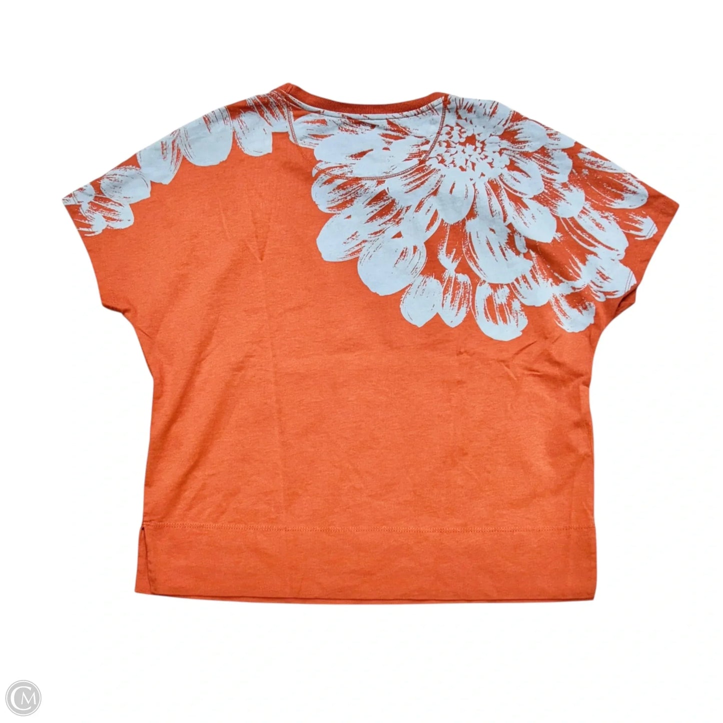 Top Short Sleeve By Anthropologie In Blue & Orange, Size: Xs