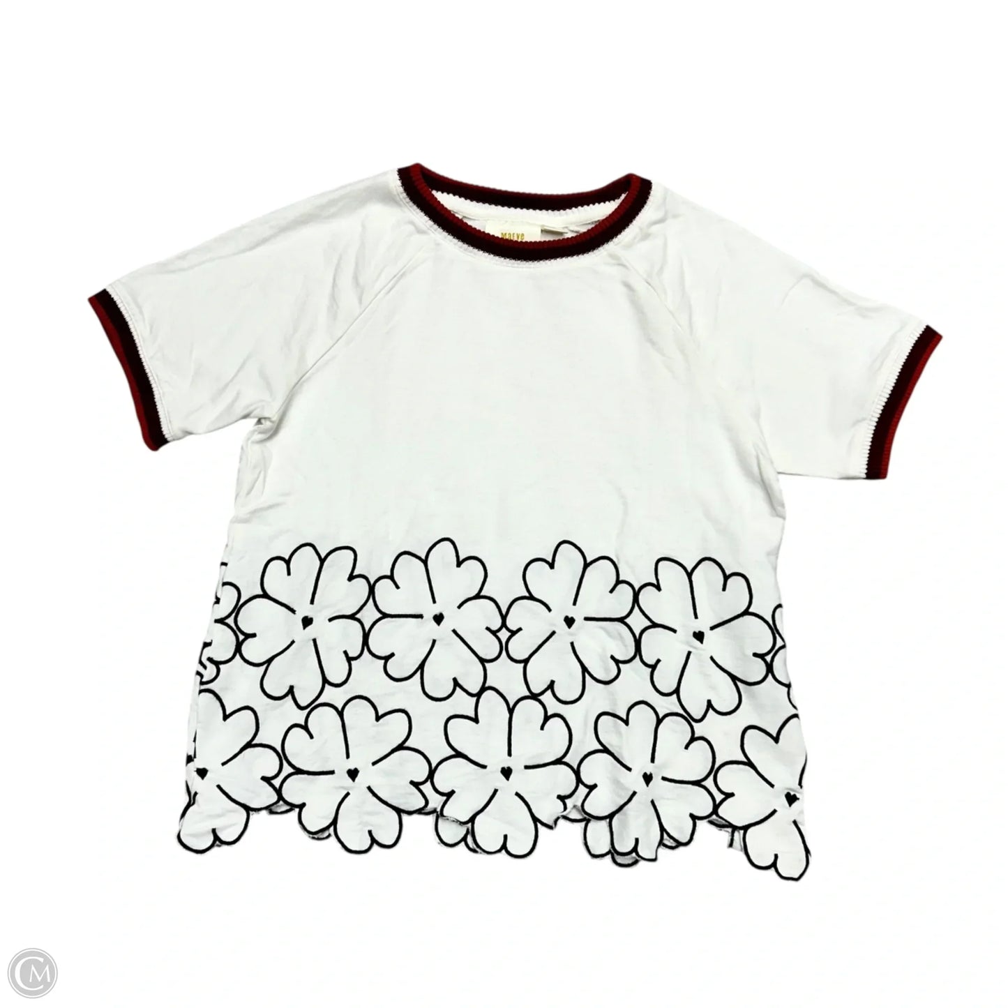 Top Short Sleeve By Maeve In White, Size: Xs