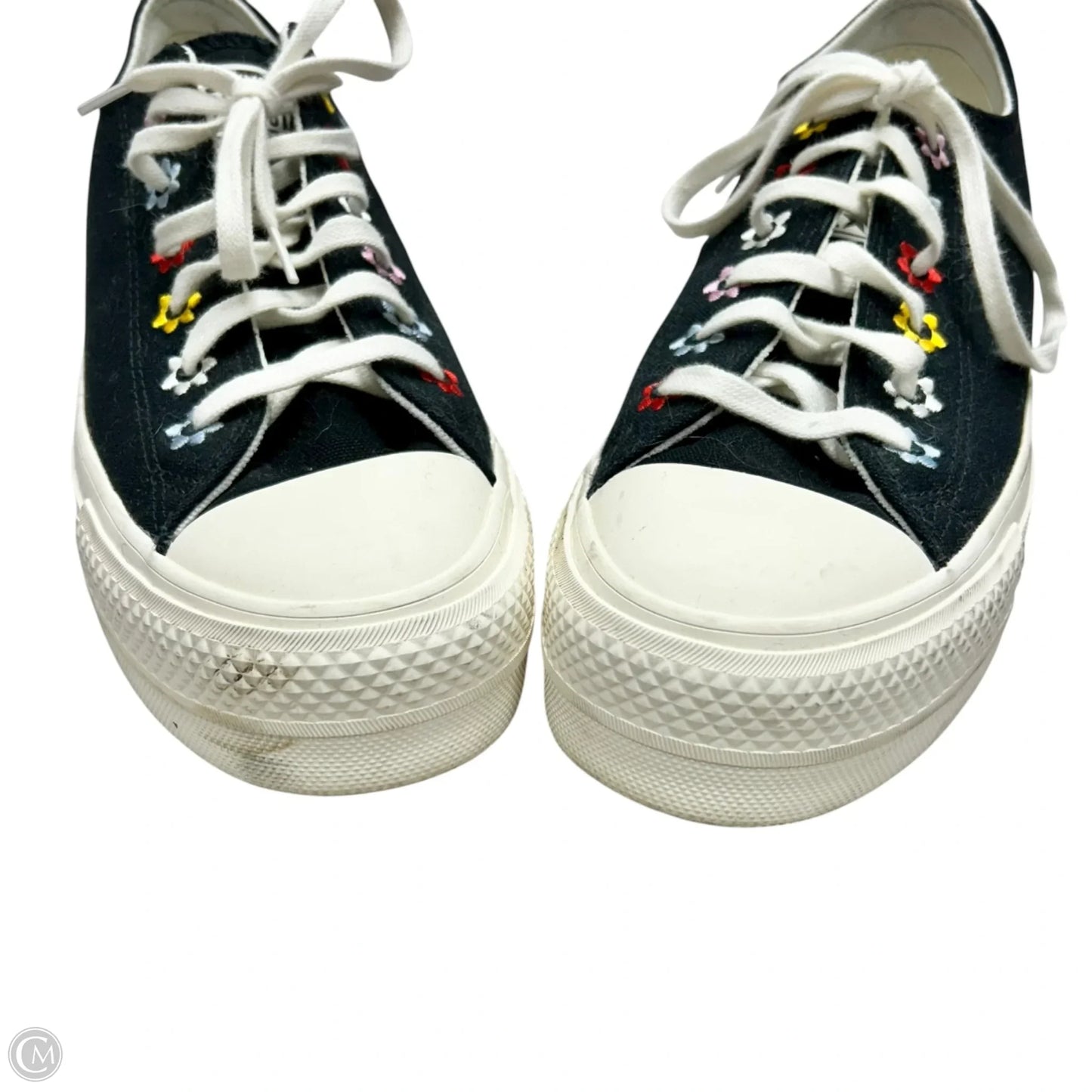 Shoes Sneakers Platform By Converse In Black & White, Size: 8.5