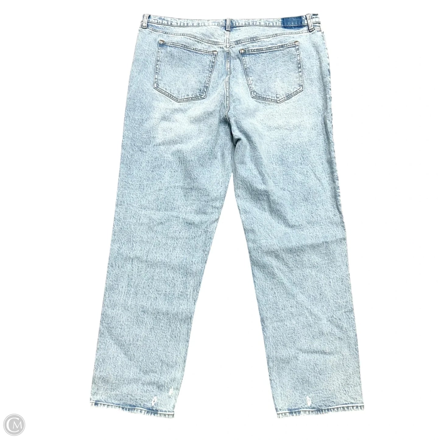 Jeans Straight By Abercrombie And Fitch In Blue Denim, Size: 20L
