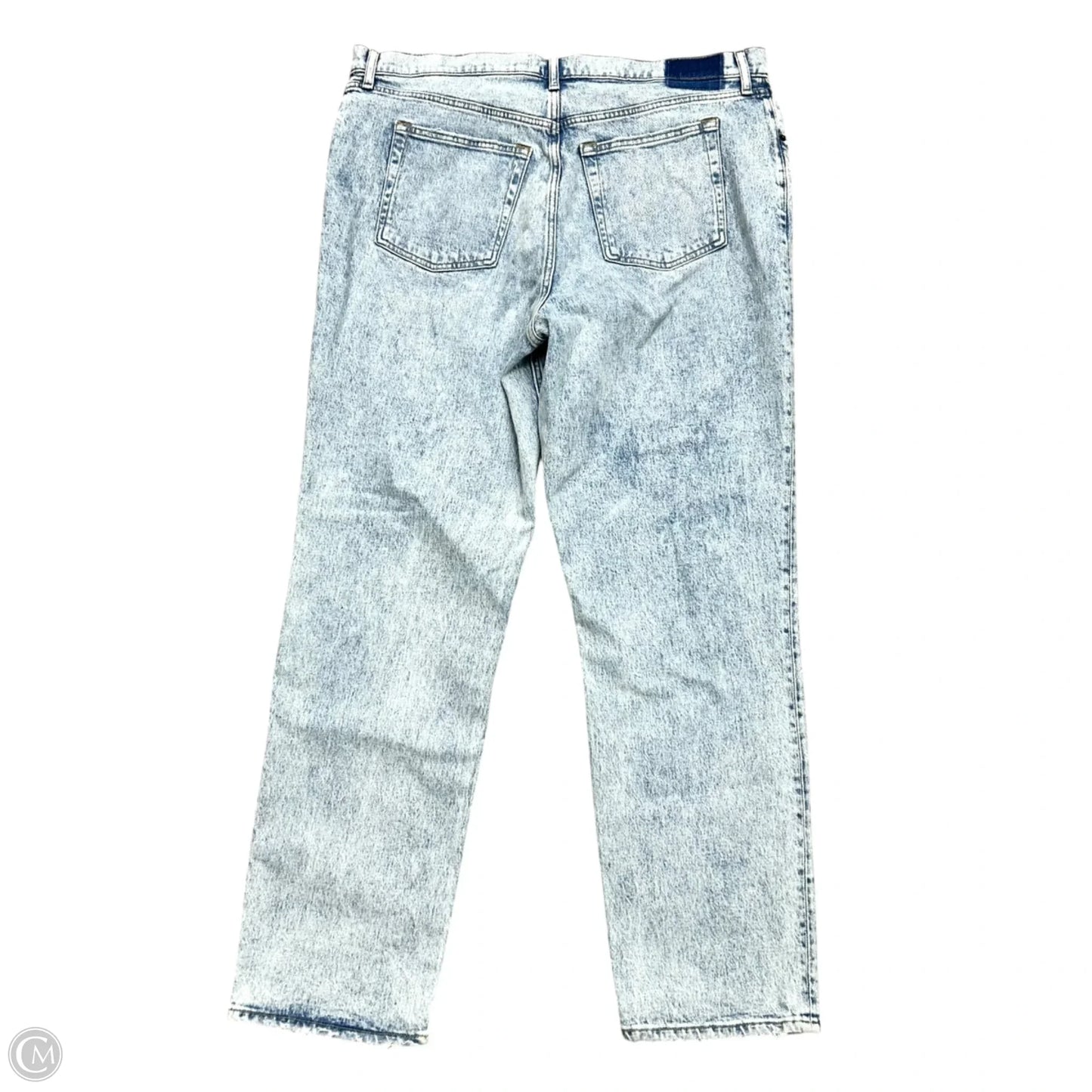 Jeans Straight By Abercrombie And Fitch In Blue Denim, Size: 18L
