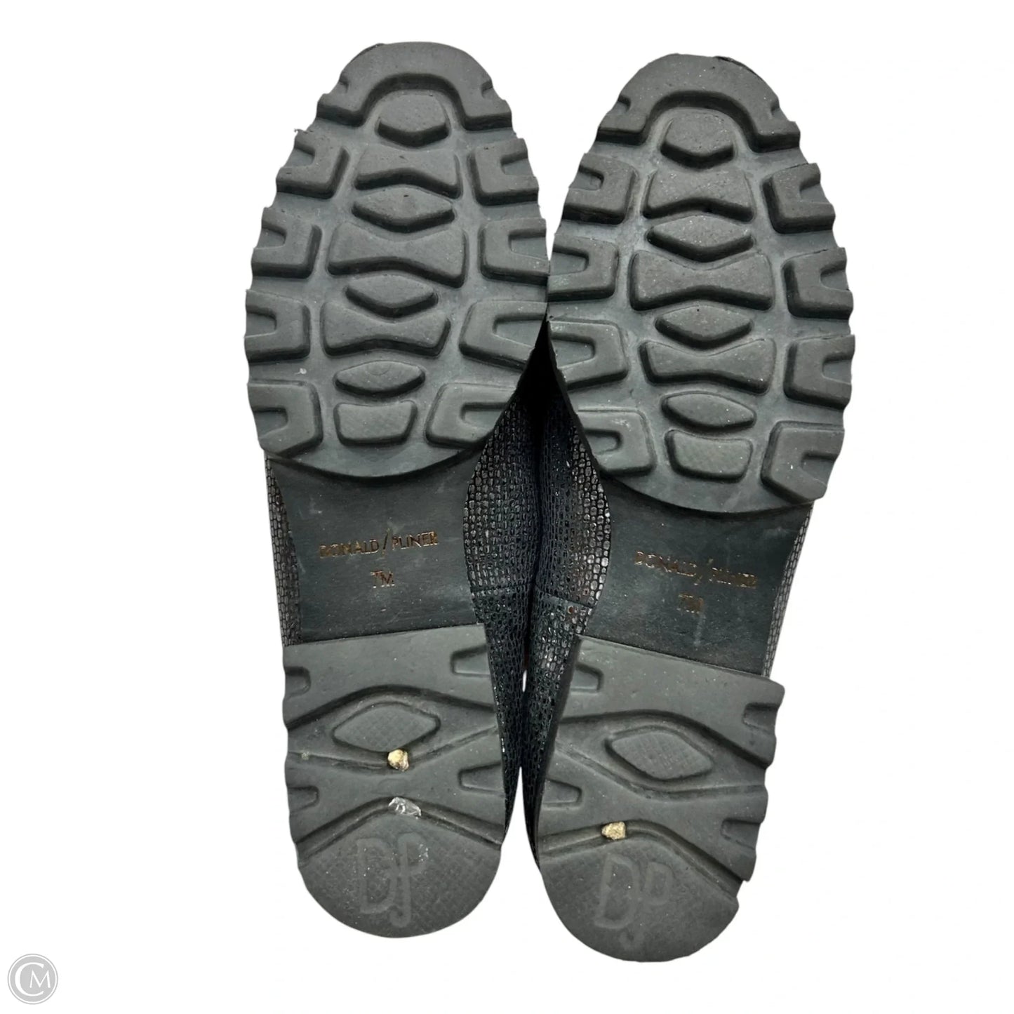Shoes Flats By Donald Pliner In Black & Silver, Size: 7