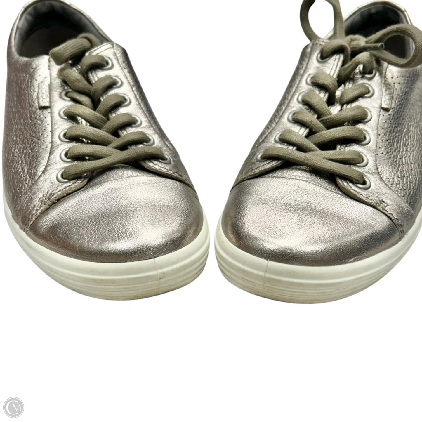 Shoes Sneakers By Ecco In Metallic, Size: 7