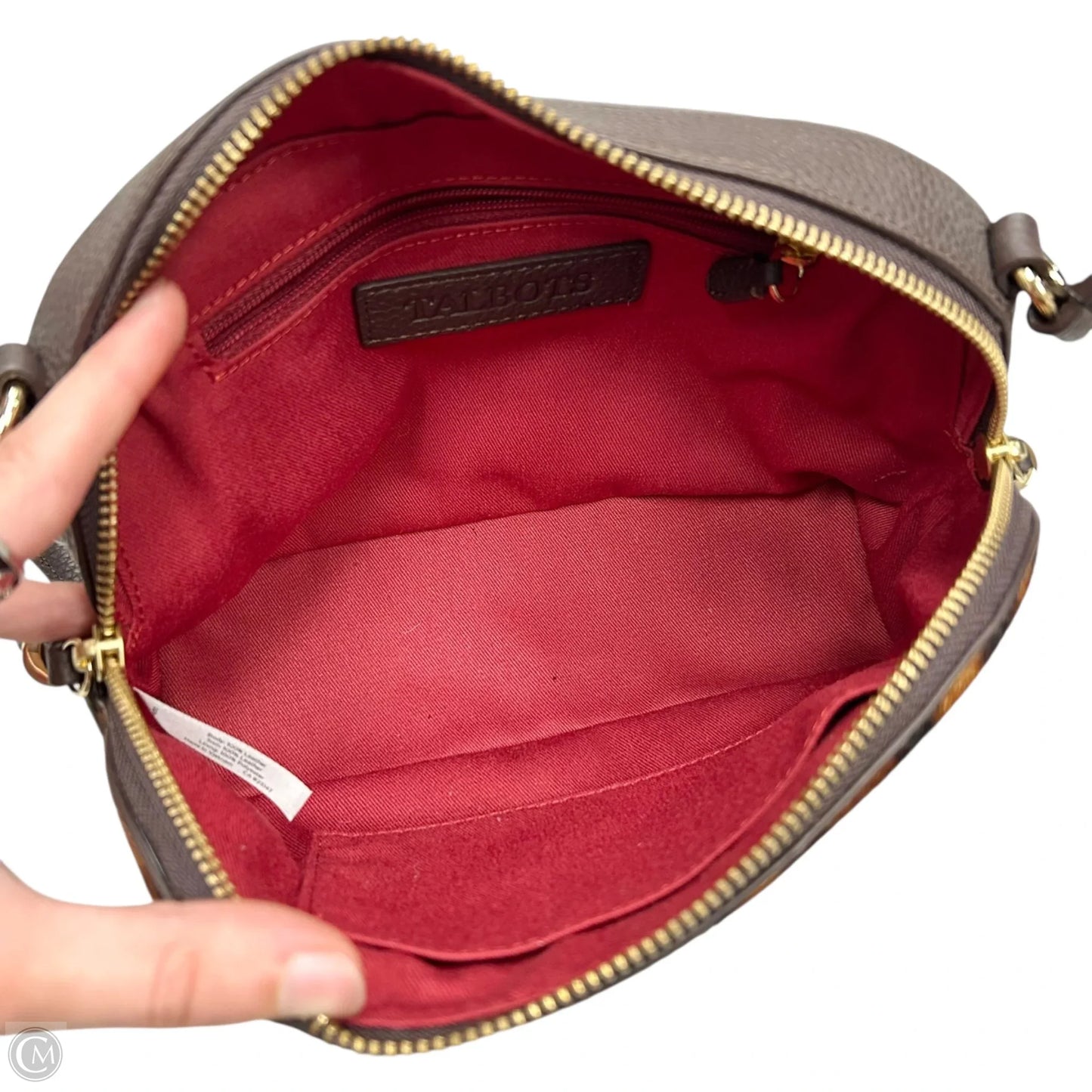 Crossbody Leather By Talbots, Size: Small