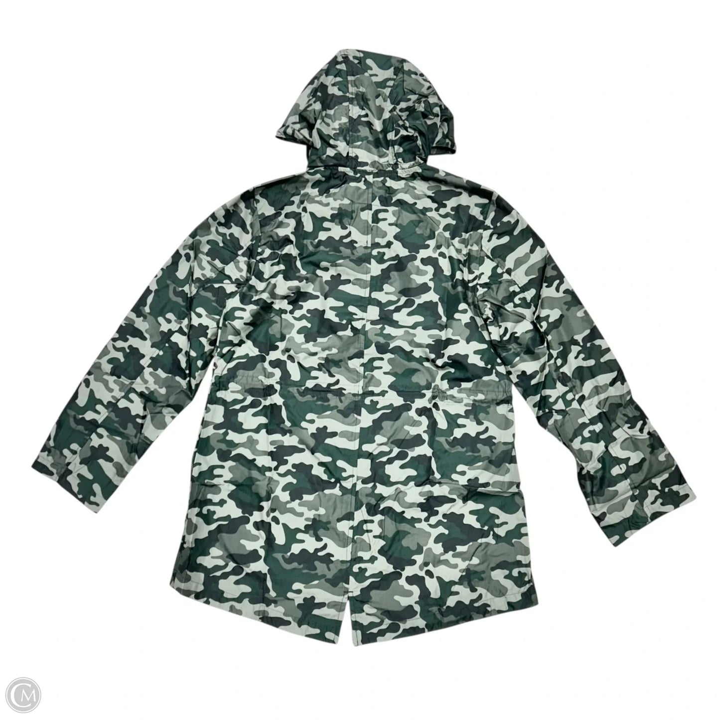 Jacket Windbreaker By Susan Graver In Camouflage Print, Size: Xs