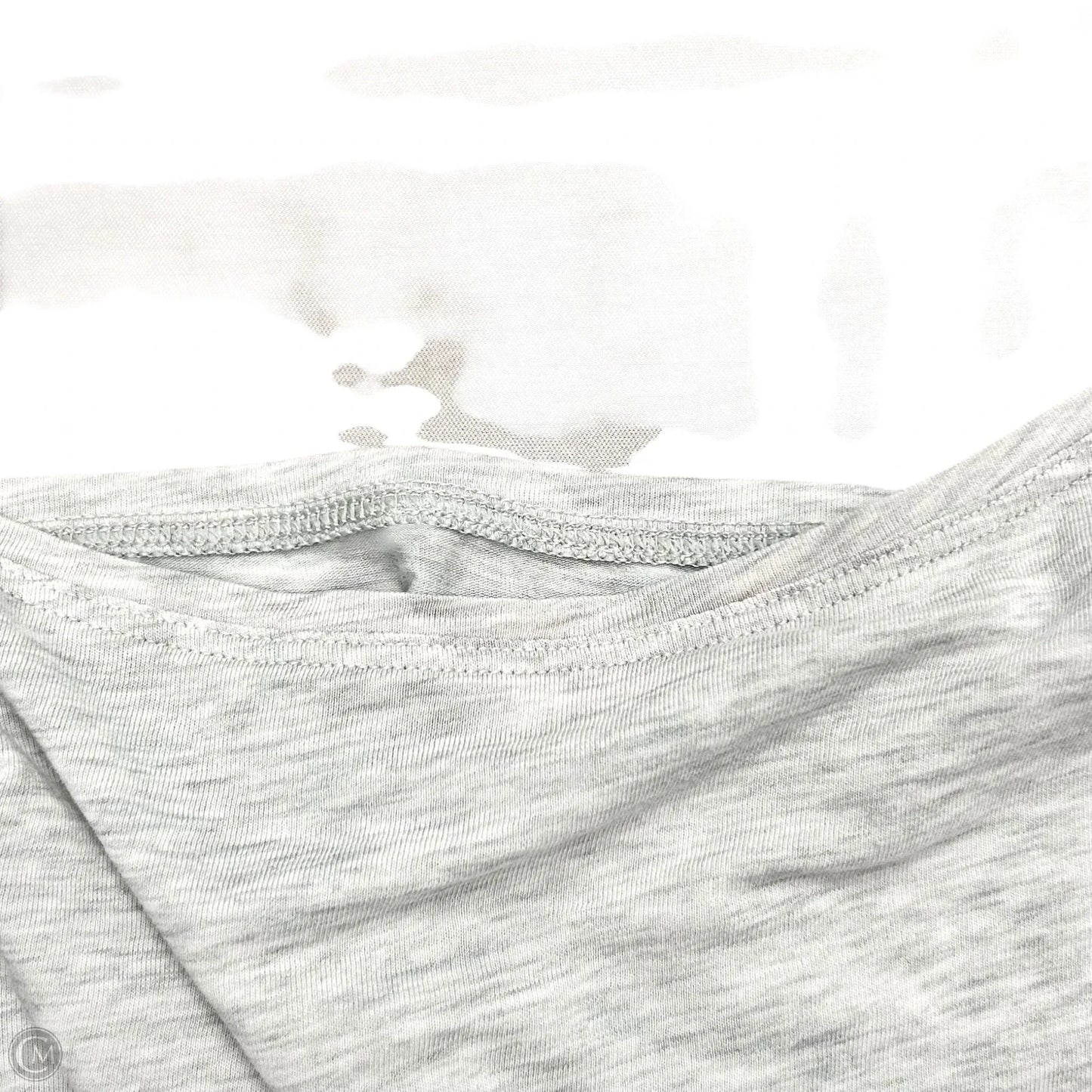 Athletic Top Short Sleeve By Lululemon In Grey, Size: Xl