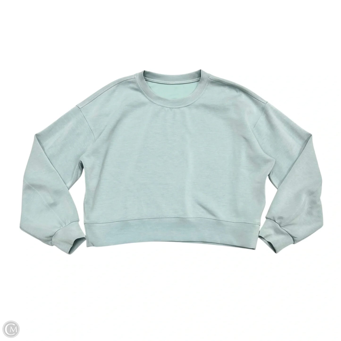 Athletic Sweatshirt Crewneck By Lululemon In Aqua, Size: M