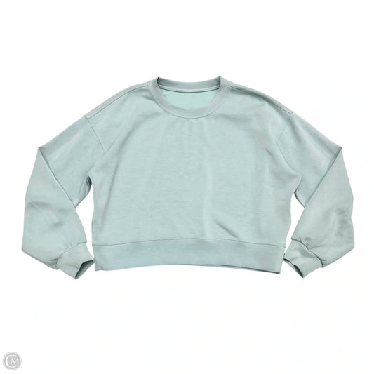 Athletic Sweatshirt Crewneck By Lululemon In Aqua, Size: M