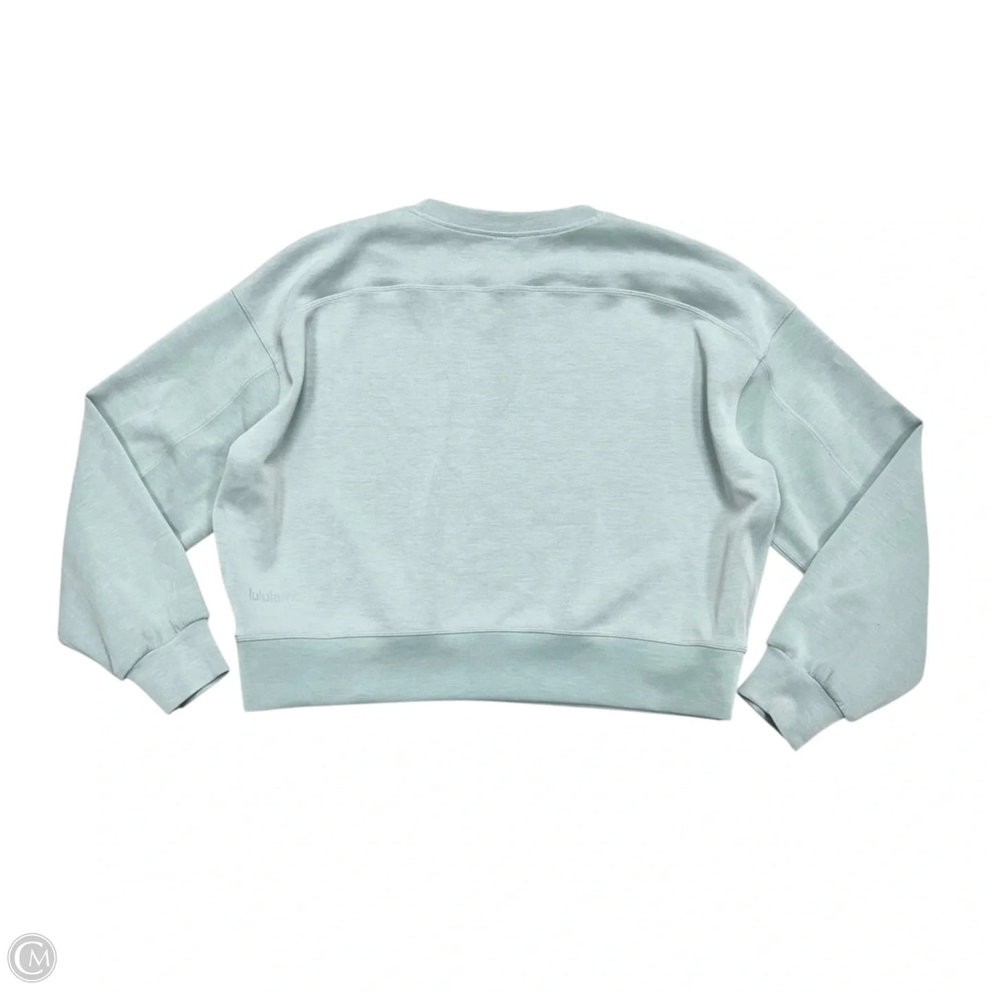 Athletic Sweatshirt Crewneck By Lululemon In Aqua, Size: M