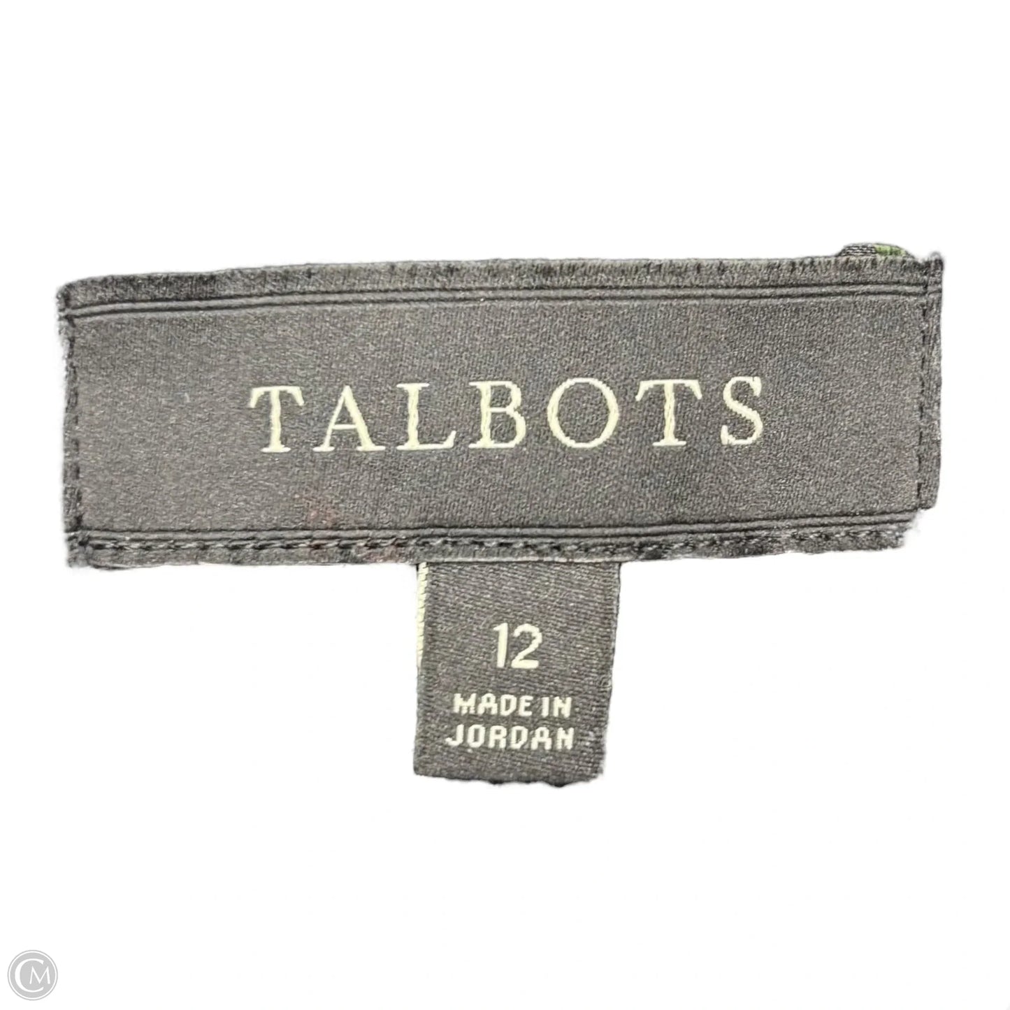 Skirt Midi By Talbots In Blue & Green, Size: 12