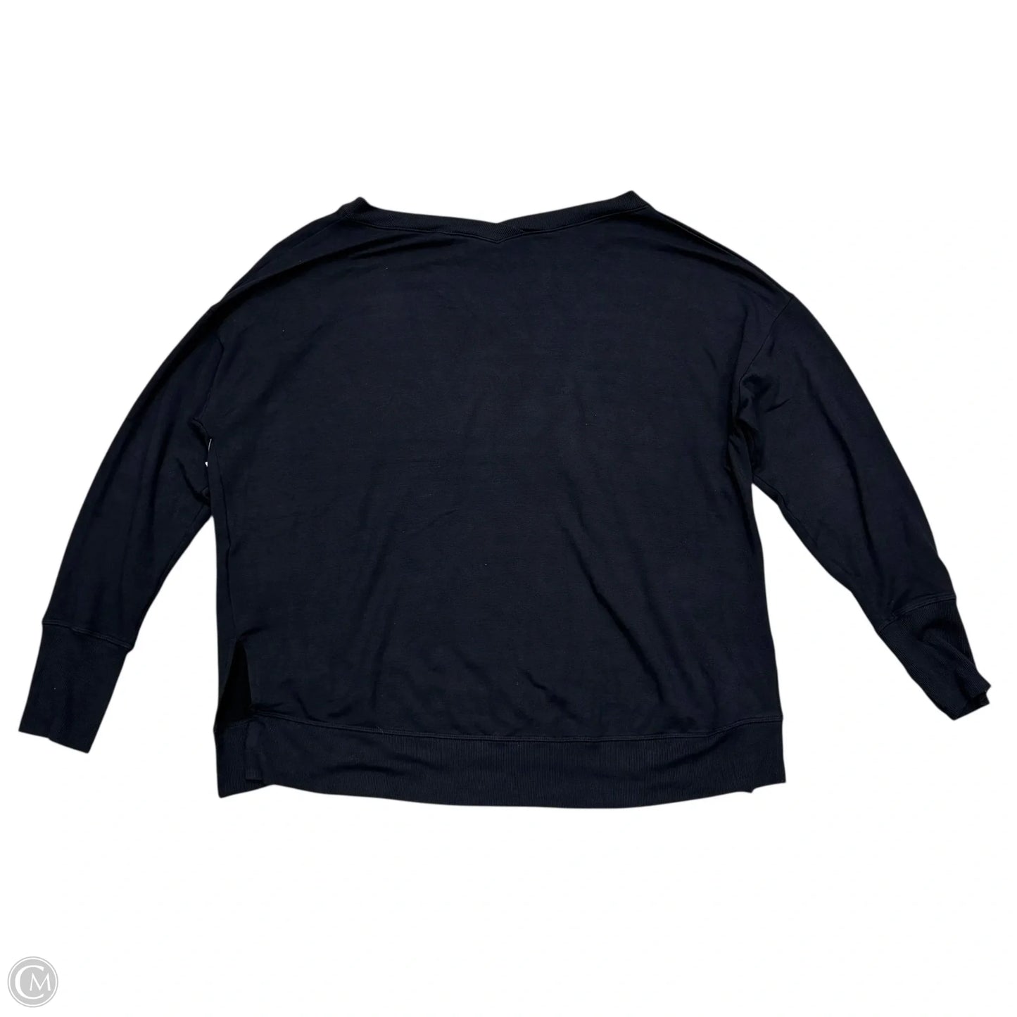Athletic Top Long Sleeve Crewneck By Athleta In Black, Size: Xl