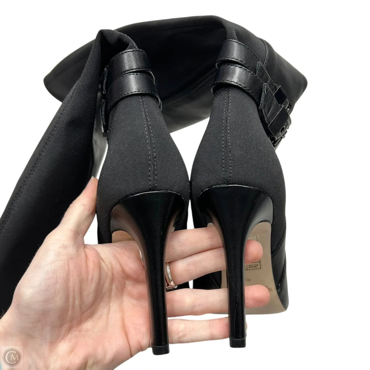 Boots Knee Heels By White House Black Market In Black, Size: 6.5