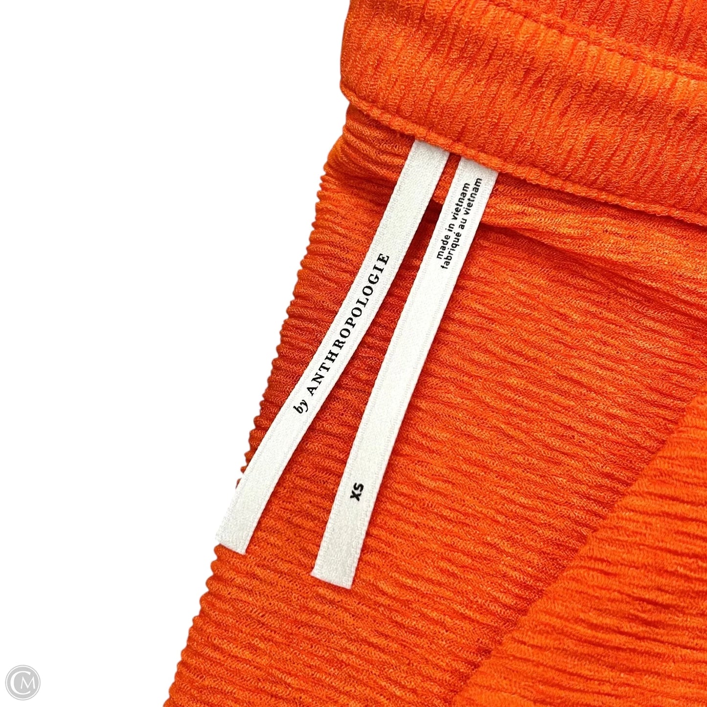 Top Long Sleeve By Anthropologie In Orange, Size: Xs