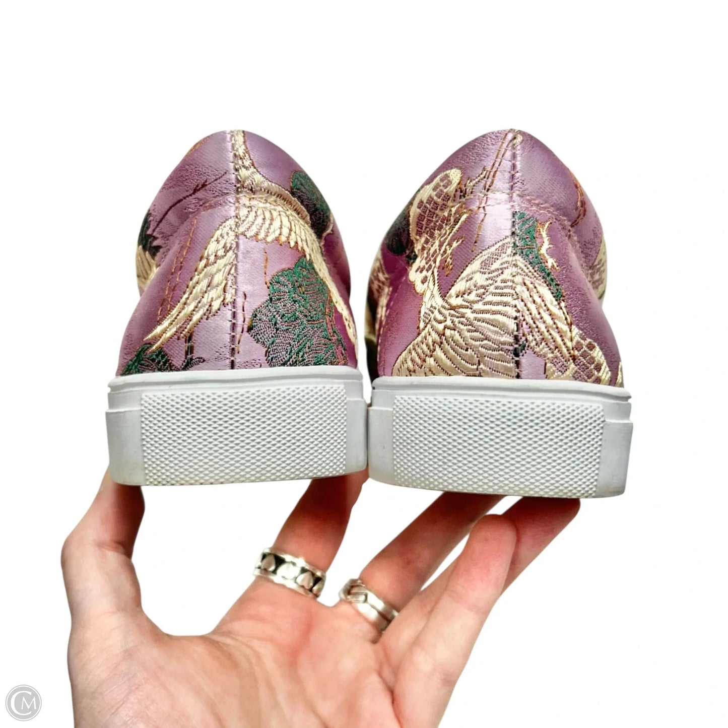 Shoes Sneakers By Johnny Was In Gold & Purple, Size: 6