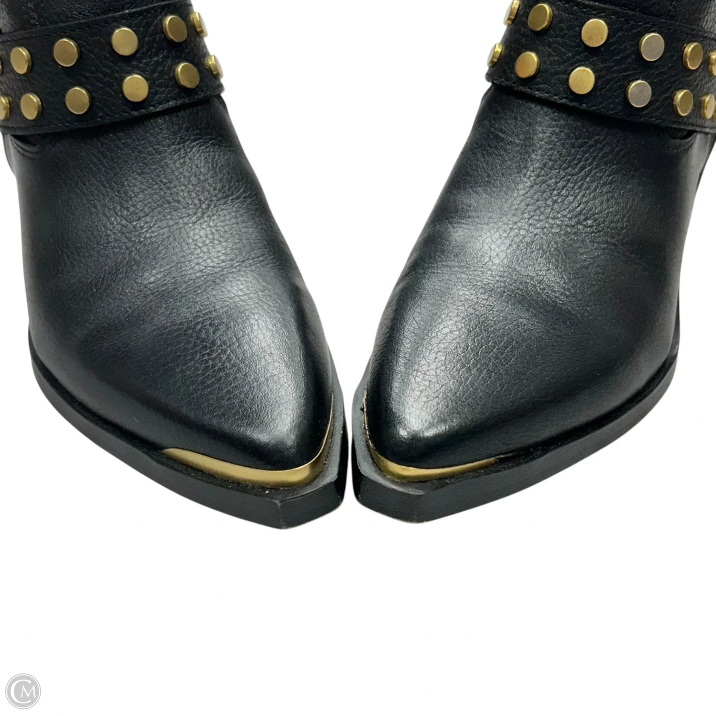 Boots Western By Vince Camuto In Black & Gold, Size: 8.5