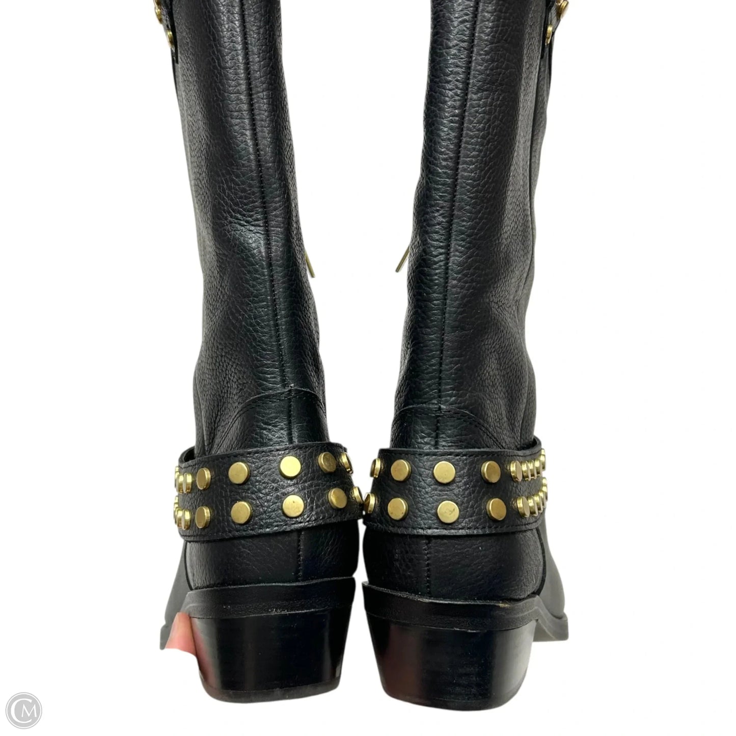 Boots Western By Vince Camuto In Black & Gold, Size: 8.5