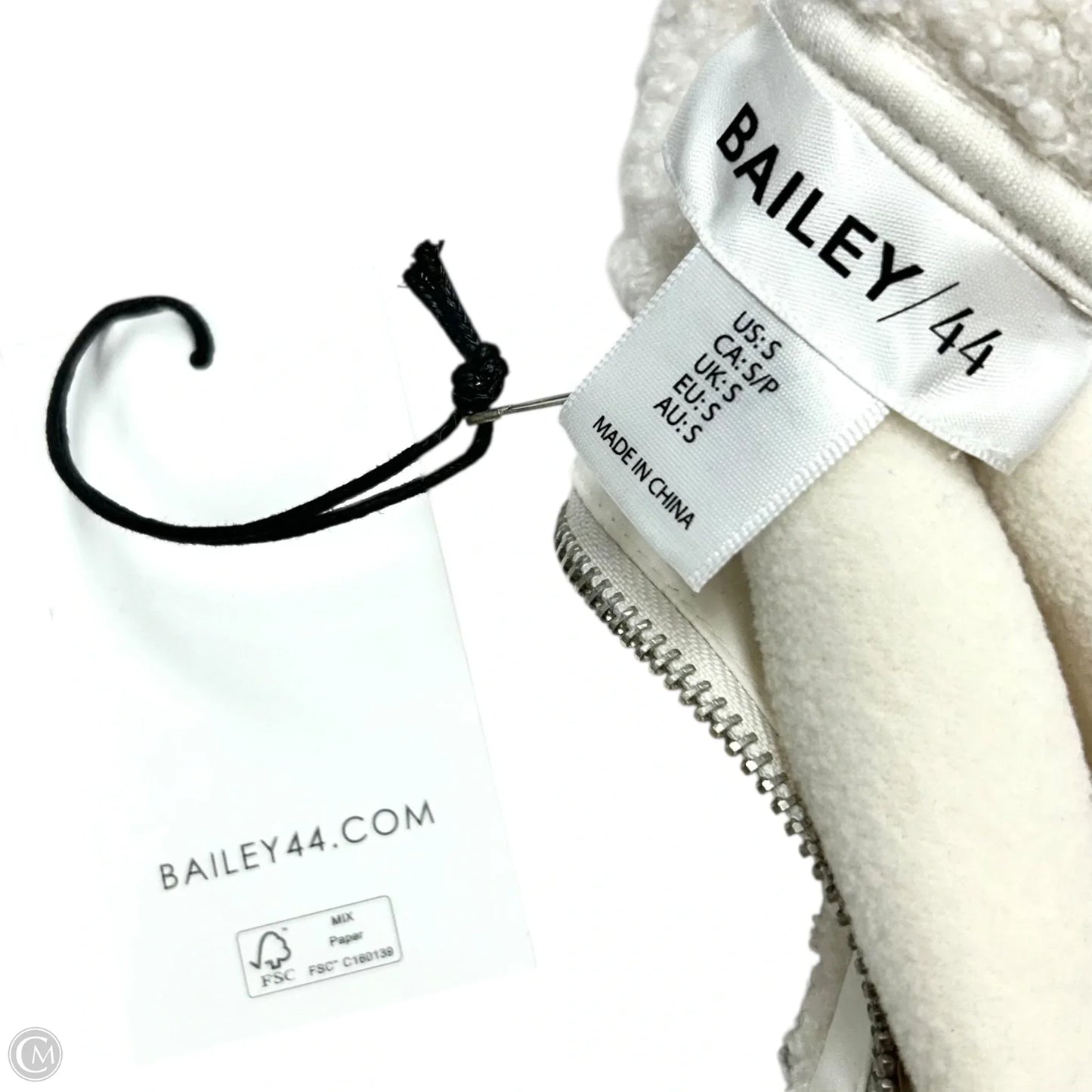 Jacket Faux Fur & Sherpa By Bailey 44 In Cream, Size: S