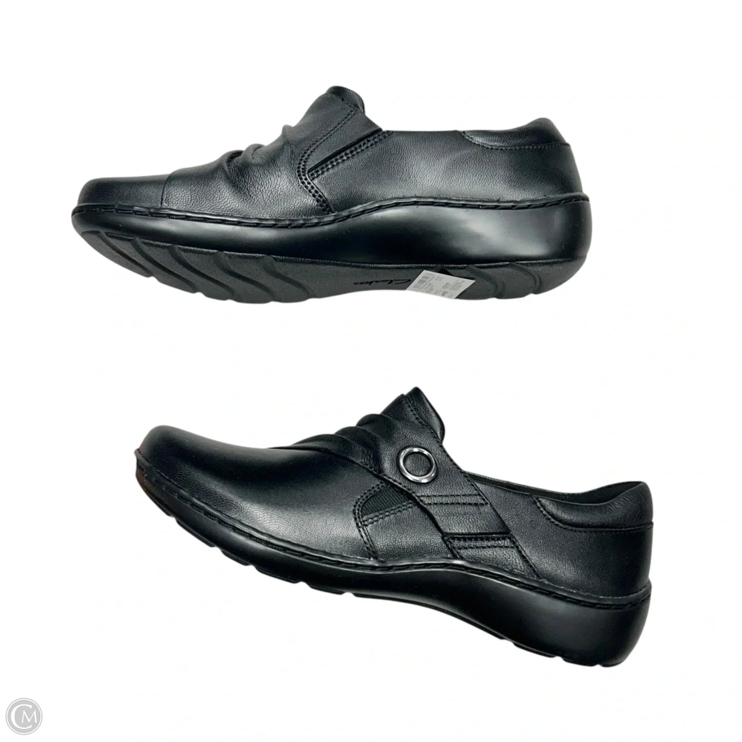 Shoes Flats By Clarks In Black, Size: 7