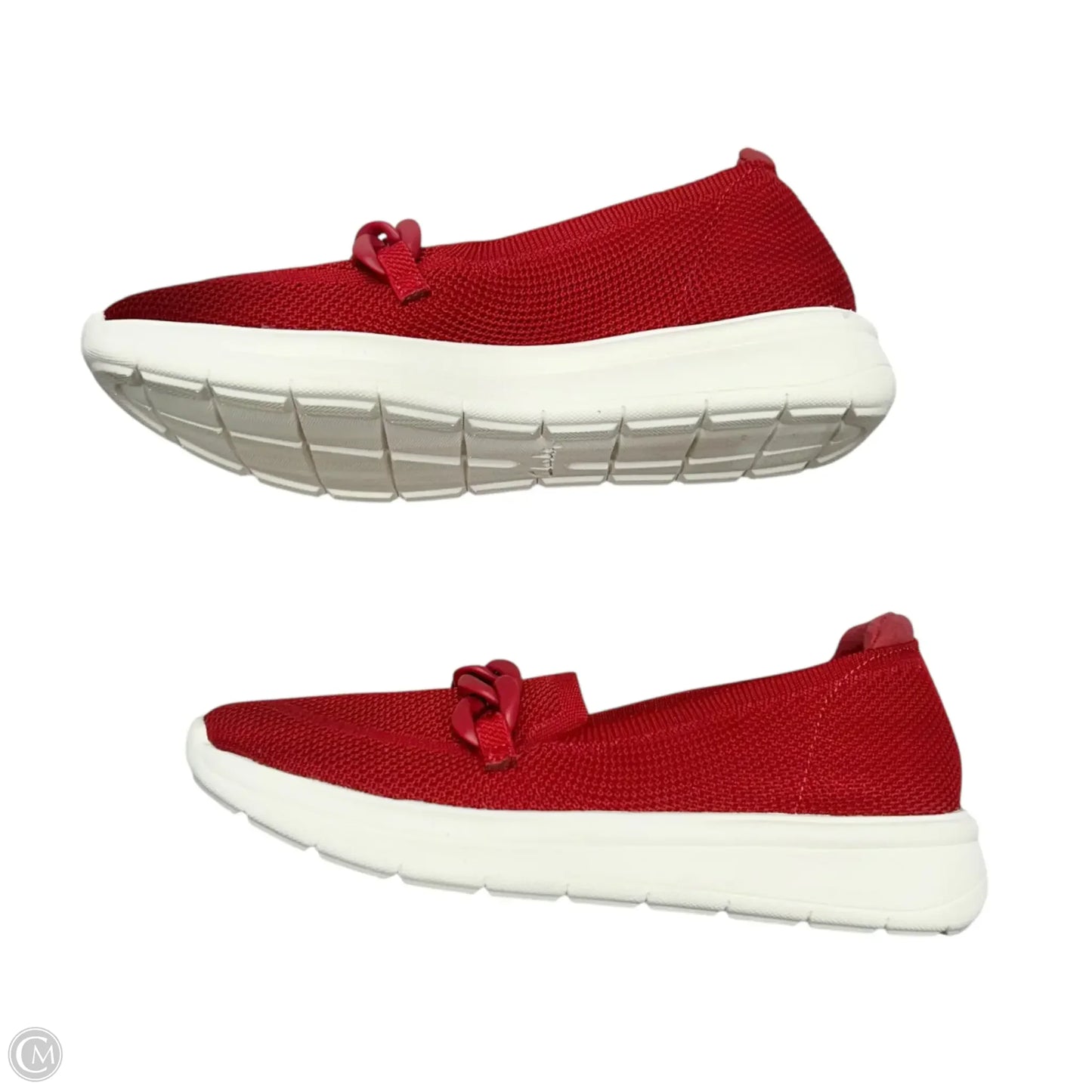 Shoes Flats By Clarks In Red, Size: 7