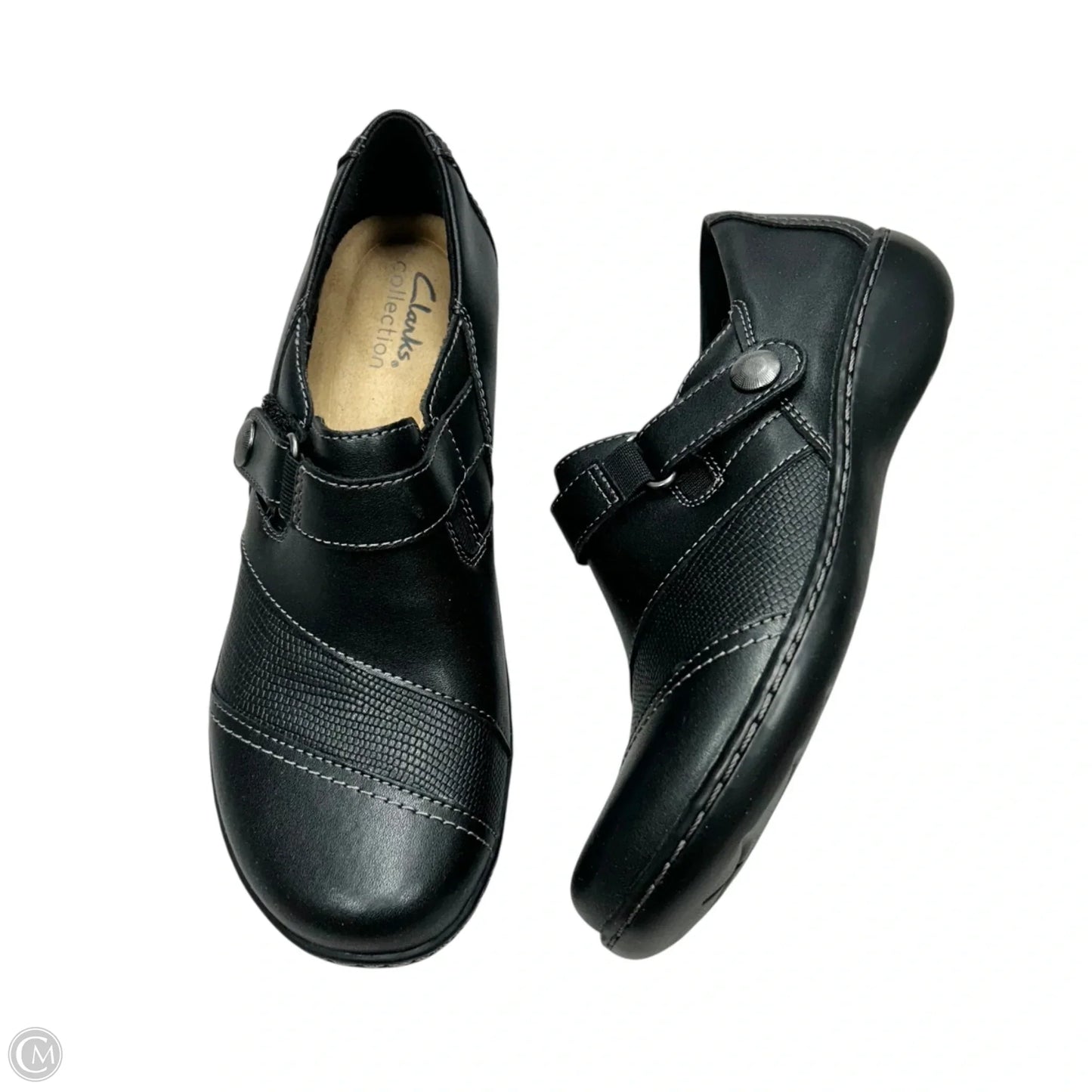 Shoes Flats By Clarks In Black, Size: 7