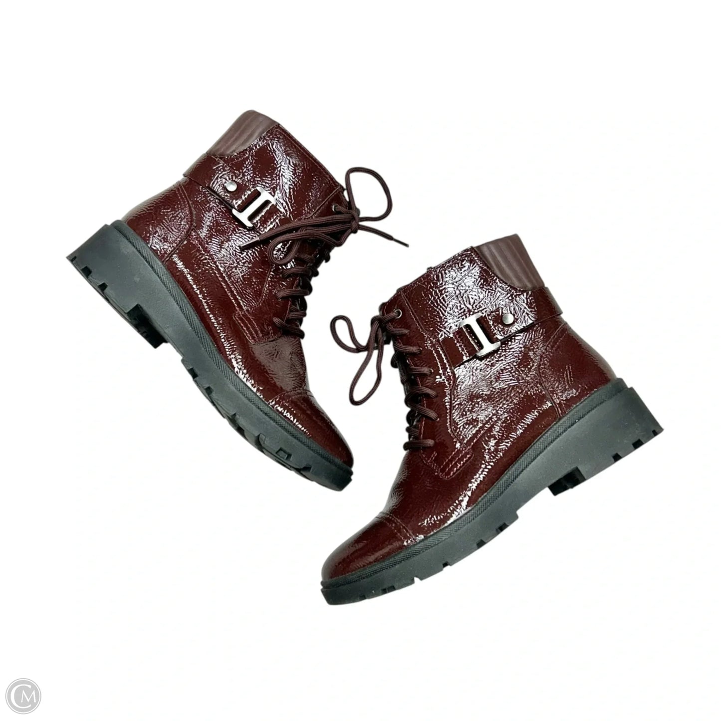 Boots Combat By Clarks In Maroon, Size: 7