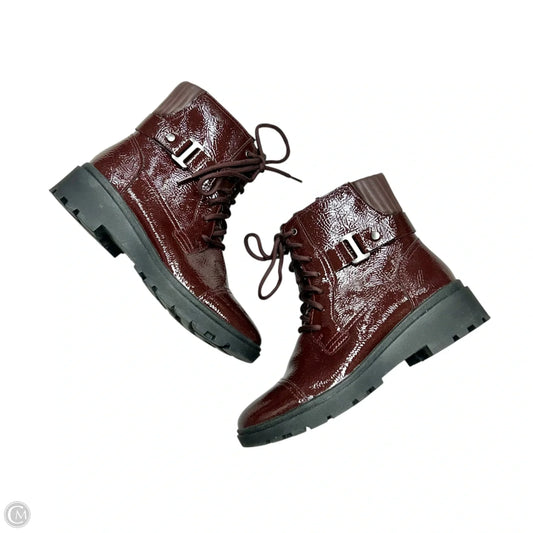 Boots Combat By Clarks In Maroon, Size: 7