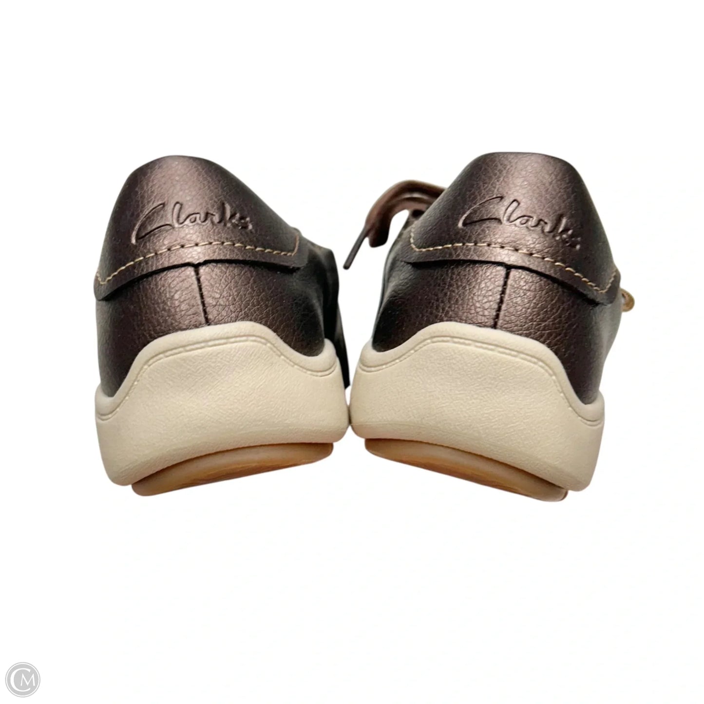 Shoes Sneakers By Clarks In Bronze, Size: 7