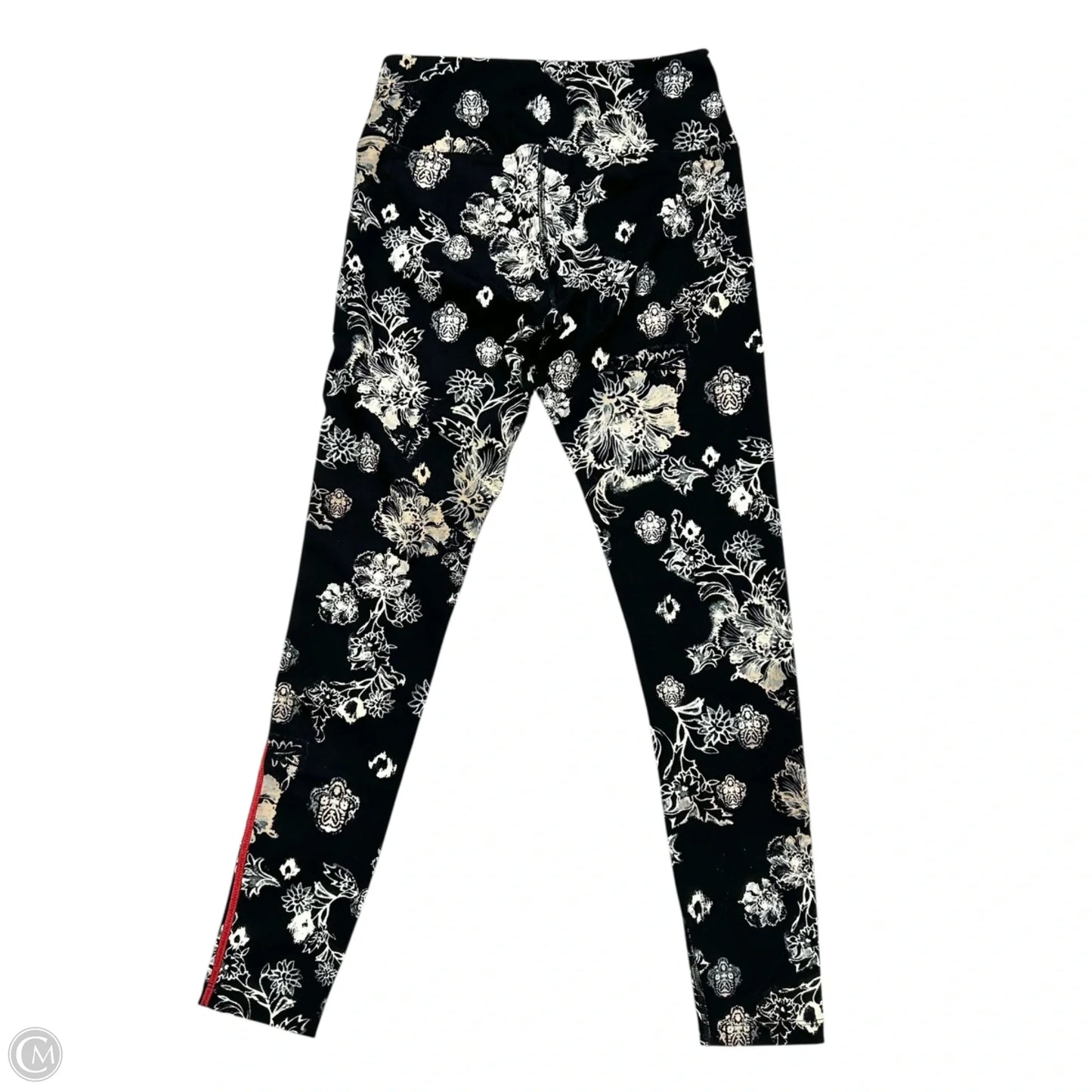 Athletic Leggings By Free People In Black & Cream, Size: S