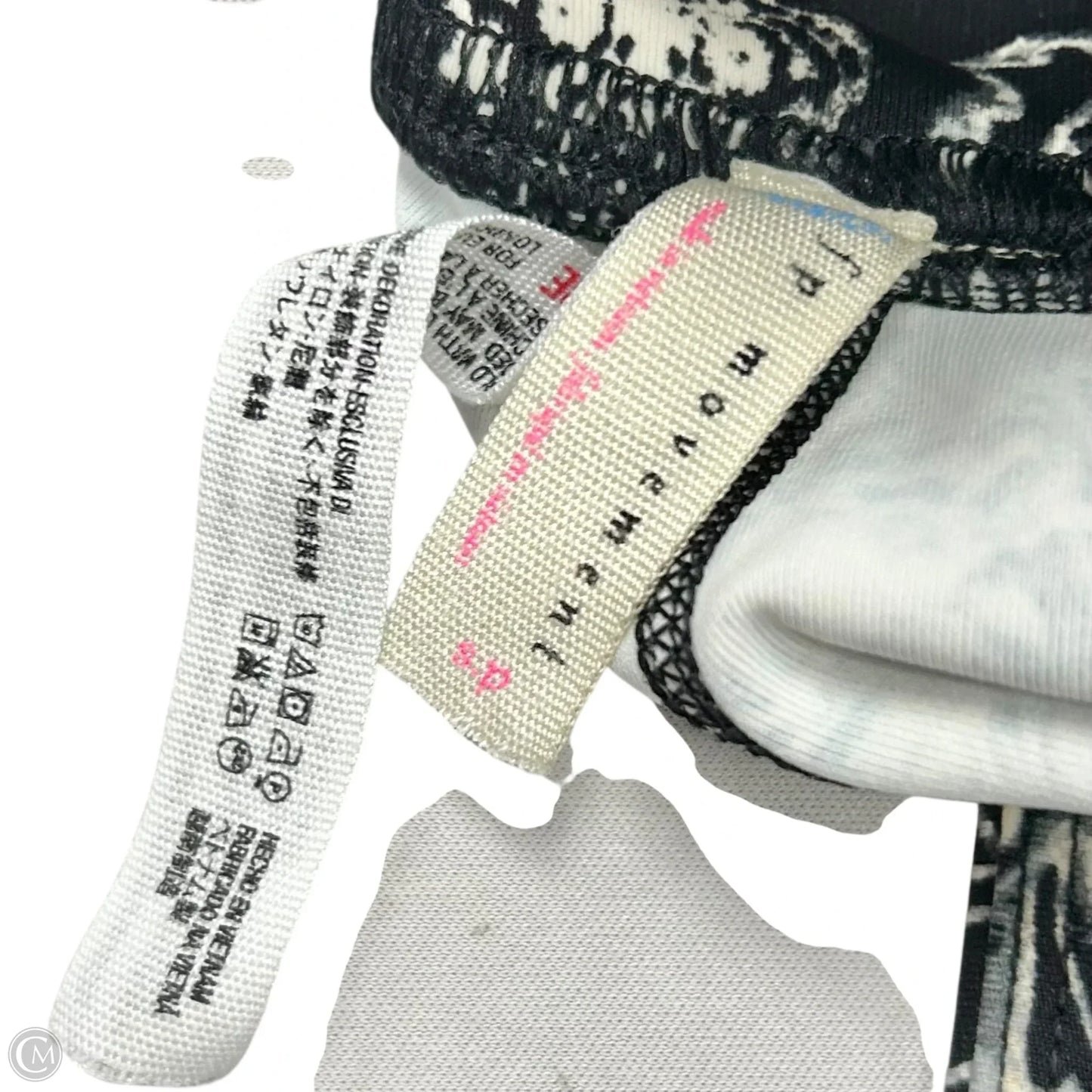 Athletic Leggings By Free People In Black & Cream, Size: S