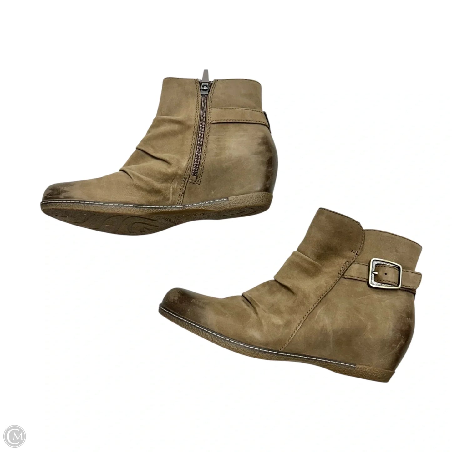 Boots Ankle Flats By Dansko In Taupe, Size: 9.5