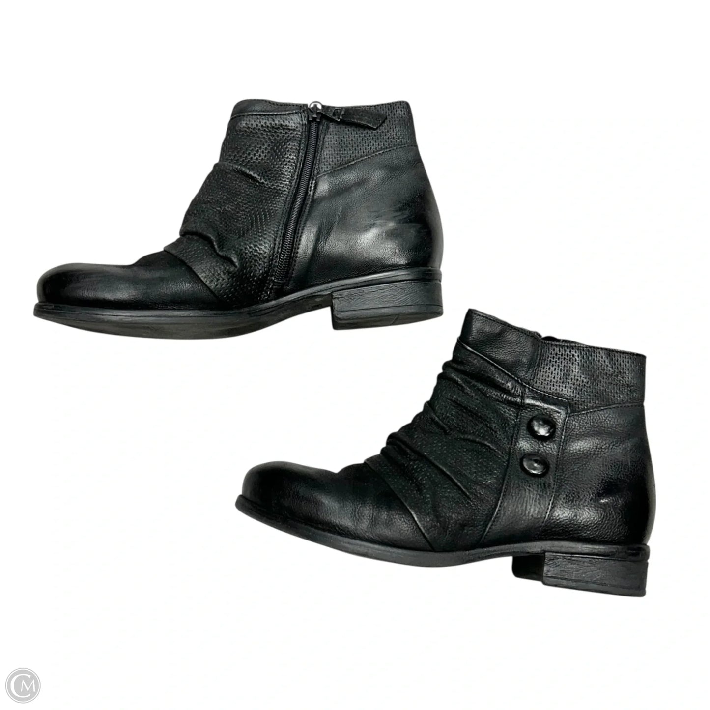 Boots Ankle Heels By Miz Mooz In Black, Size: 8.5