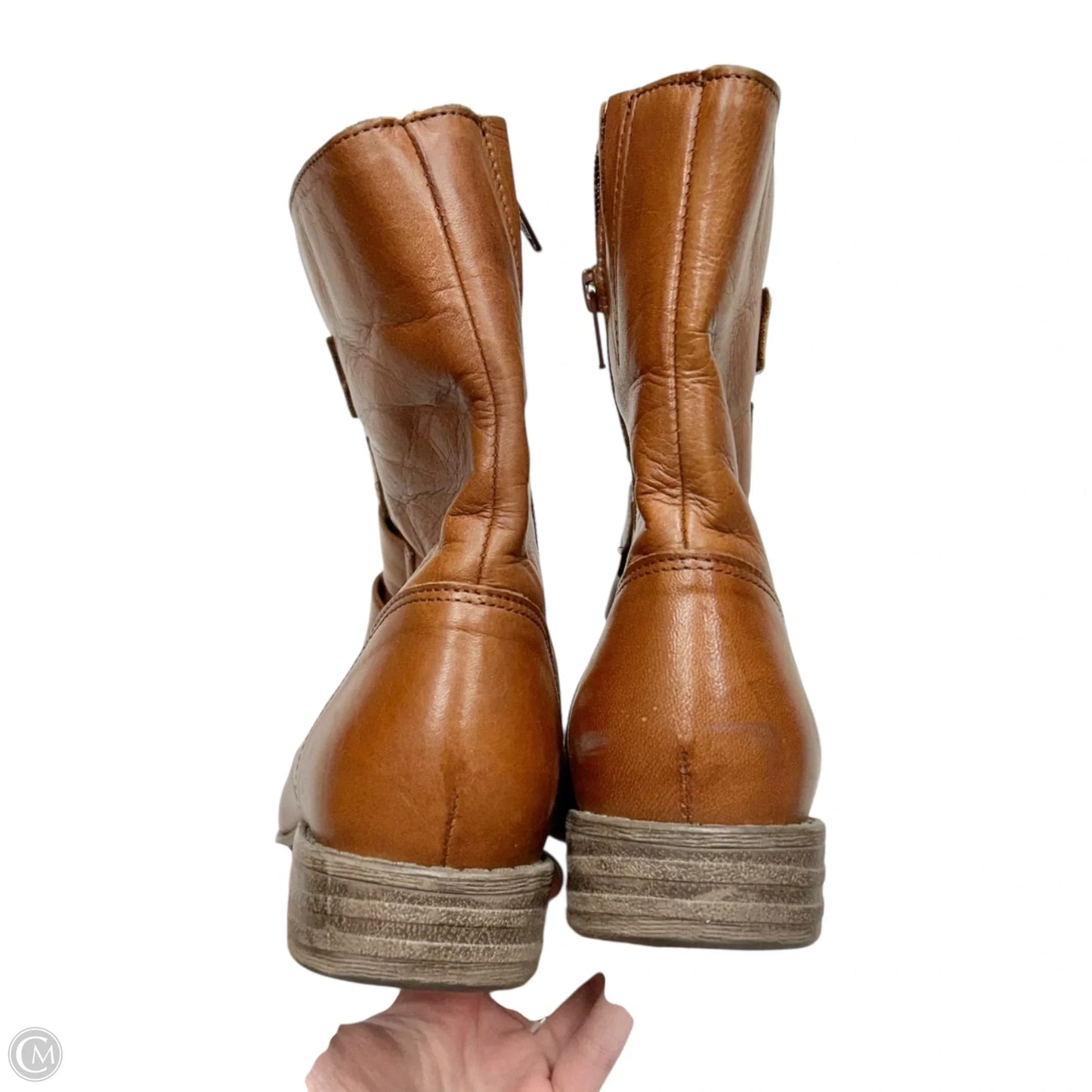 Boots Mid-calf Flats By Miz Mooz In Brown, Size: 8.5