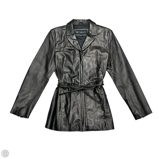 Coat Leather By Kenneth Cole Reaction In Black, Size: L